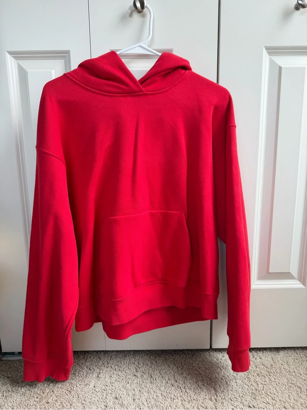 lululemon Women's Steady State SuperLoft Hoodie Oxford Red Size M